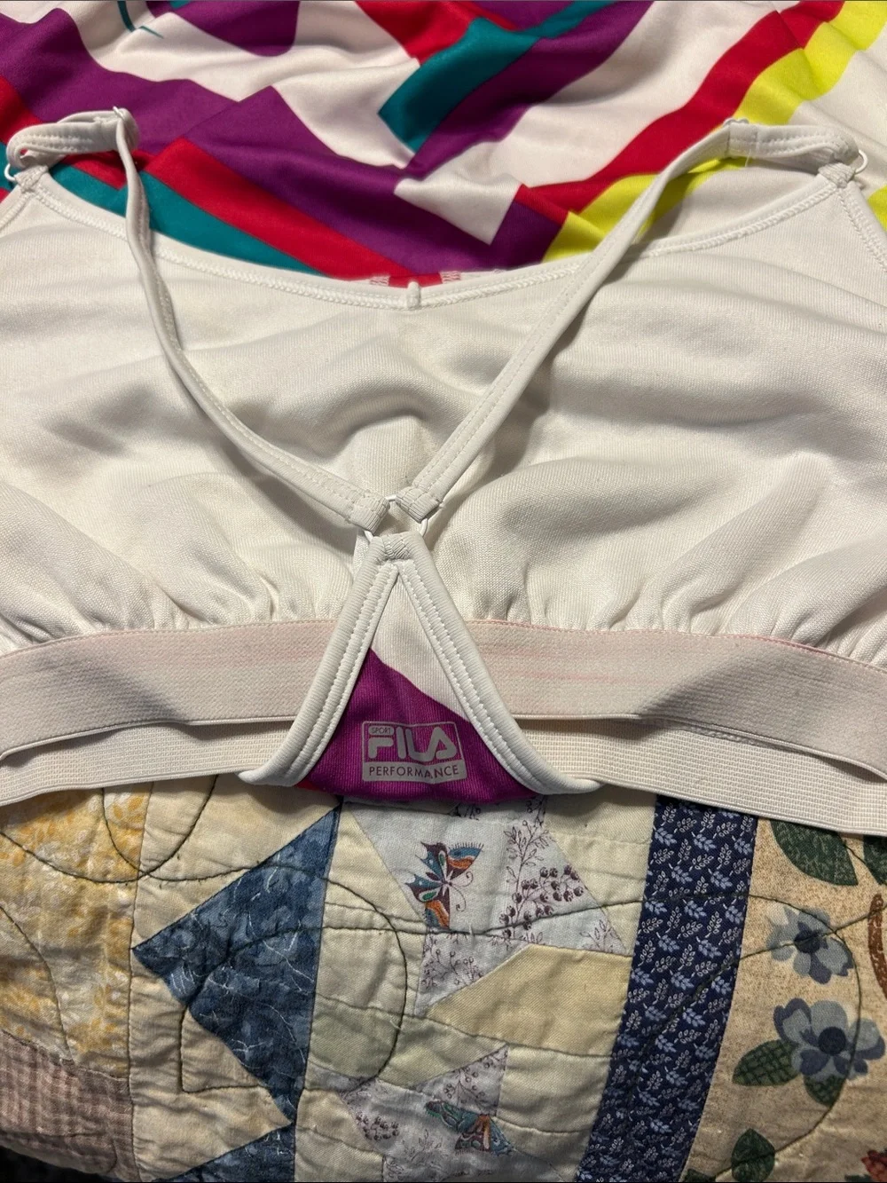 FILA Multicolor Geometric Exercise Tank